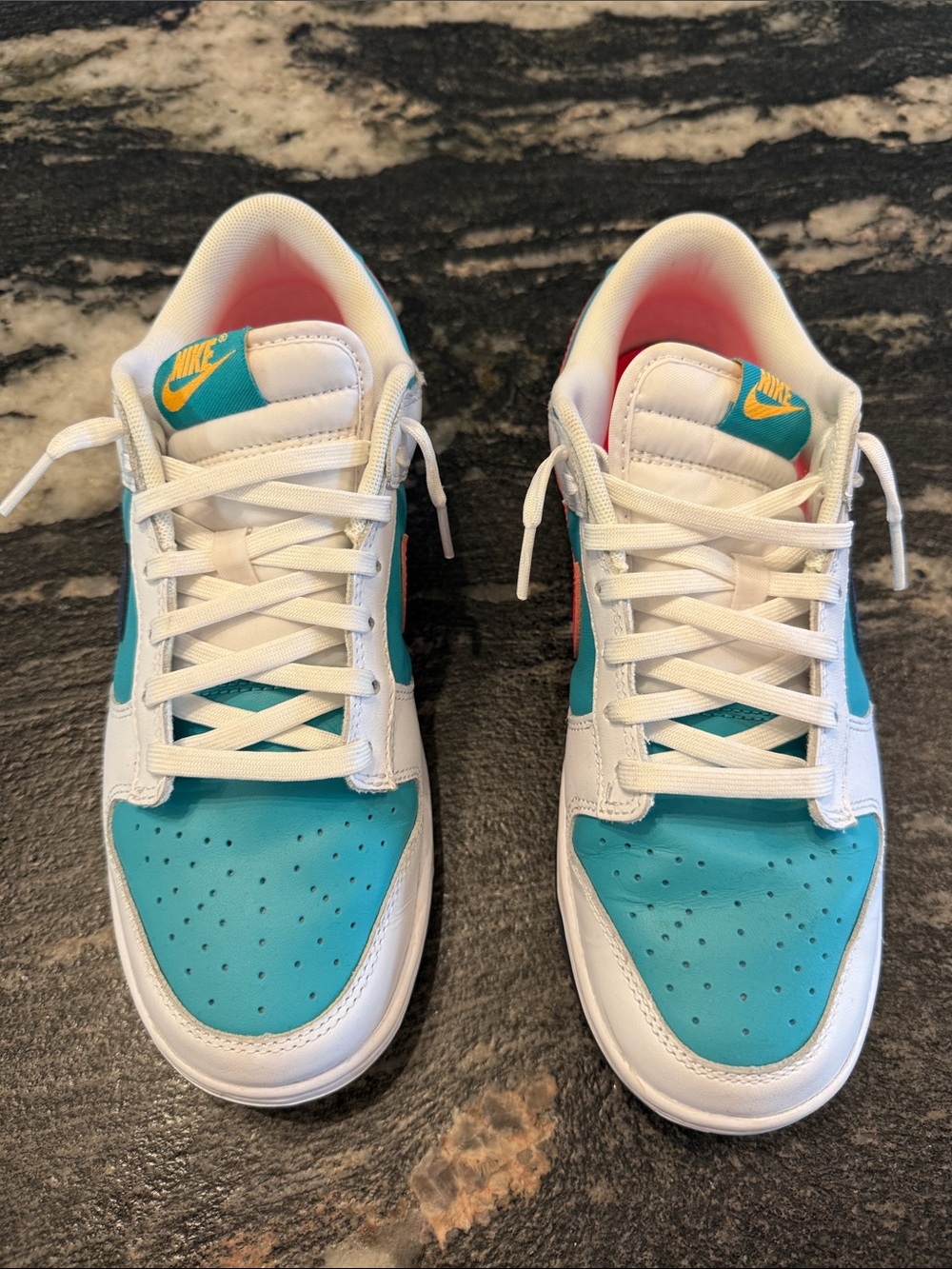 Nike Low-Top Sneakers White, Teal & Navy - Picture 3 of 5